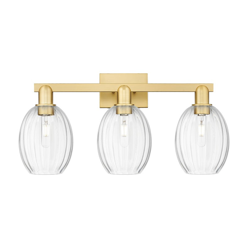Innovations Preston 3Lt 26" Bell Bath Light, Gold/Clear