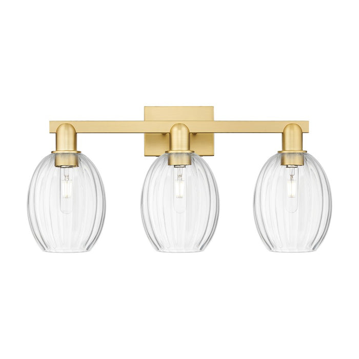 Innovations Preston 3Lt 26" Bell Bath Light, Gold/Clear