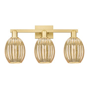 Innovations Preston 3Lt 26" Bell Bath Light, Gold/Mercury - 716-3W-SG-G459-6ME