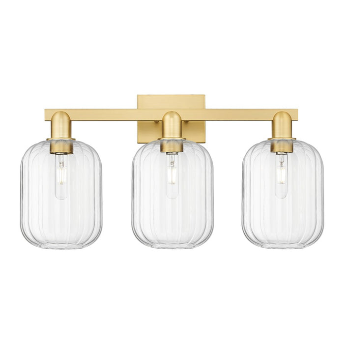Innovations Preston 3Lt 26" Jar Bath Light, Gold/Clear