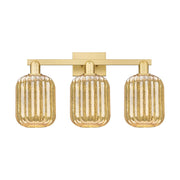 Innovations Preston 3Lt 26" Jar Bath Light, Gold/Mercury - 716-3W-SG-G460-7ME