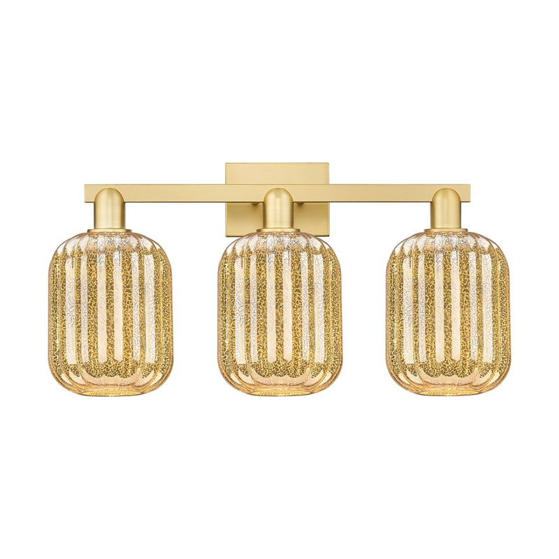 Innovations Preston 3Lt 26" Jar Bath Light, Gold/Mercury