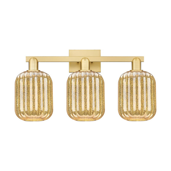 Innovations Preston 3Lt 26" Jar Bath Light, Gold/Mercury