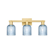 Innovations Bridal Veil 3Lt 24" Bath Light, Gold/Blue - 716-3W-SG-G559-5BL