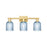 Innovations Bridal Veil 3Lt 24" Bath Light, Gold/Blue - 716-3W-SG-G559-5BL