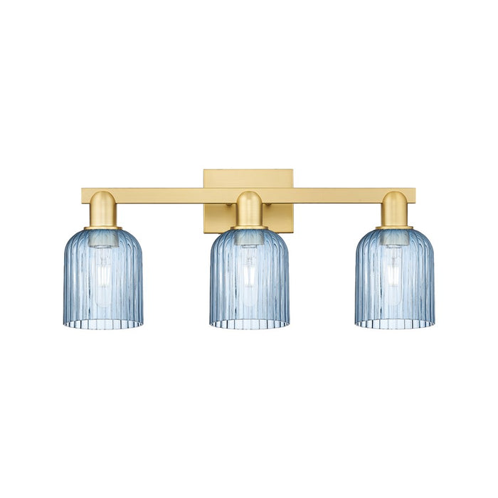 Innovations Bridal Veil 3Lt 24" Bath Light, Gold/Blue - 716-3W-SG-G559-5BL