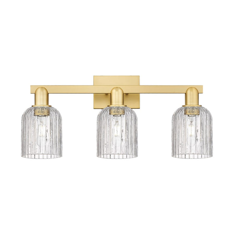 Innovations Bridal Veil 3Lt 24" Bath Light, Gold/Clear