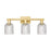 Innovations Bridal Veil 3Lt 24" Bath Light, Gold/Clear
