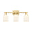 Innovations Bridal Veil 3Lt 24" Bath, Gold/Gloss White