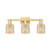 Innovations Bridal Veil 3Lt 24" Bath Light, Gold/Mercury - 716-3W-SG-G559-5ME