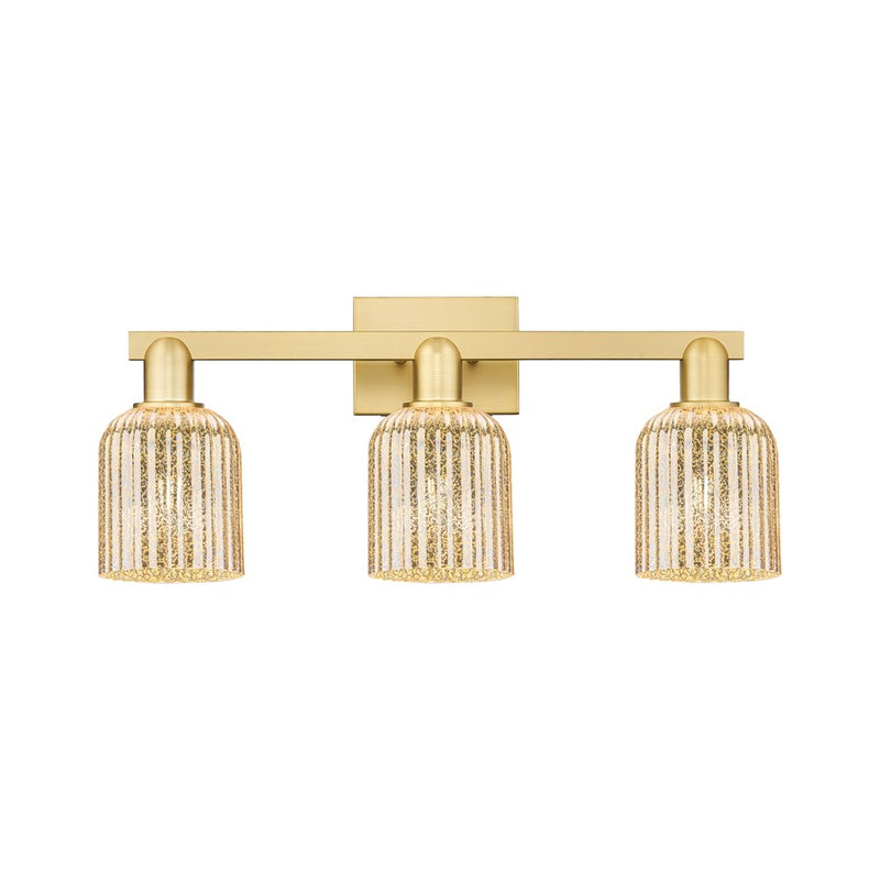 Innovations Bridal Veil 3Lt 24" Bath Light, Gold/Mercury - 716-3W-SG-G559-5ME