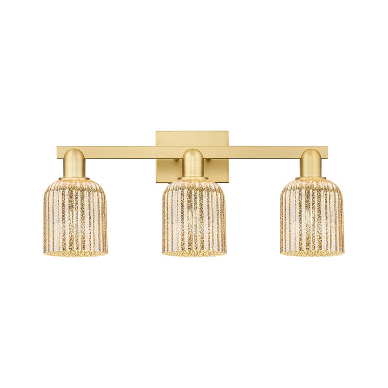 Innovations Bridal Veil 3Lt 24" Bath Light, Gold/Mercury