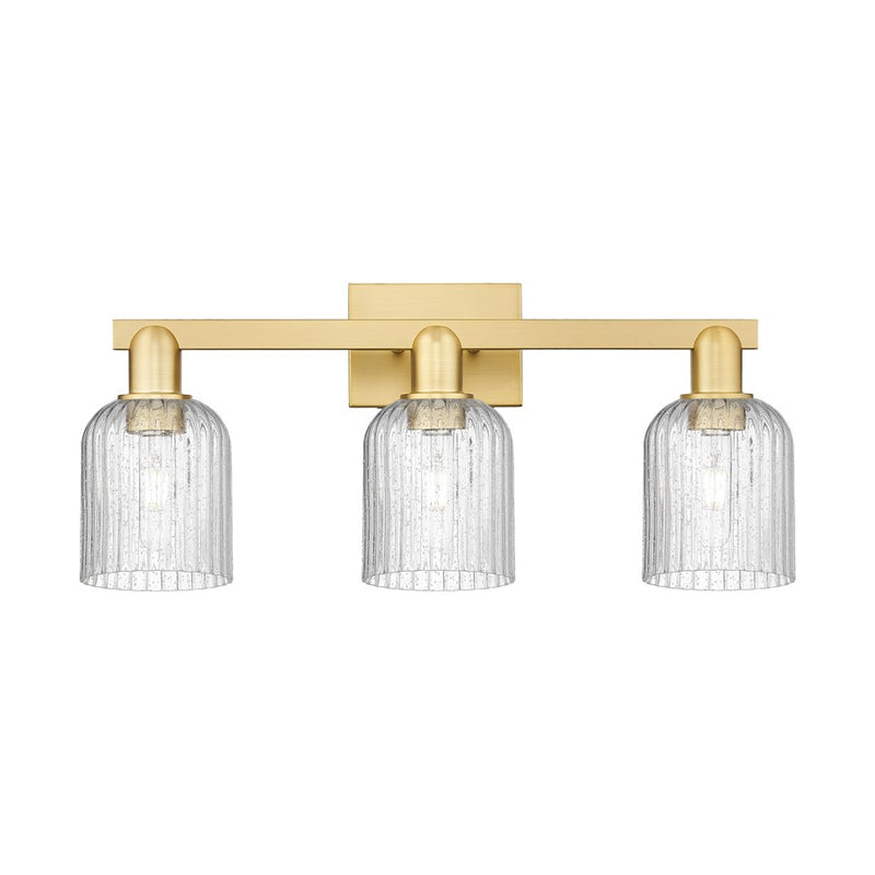 Innovations Bridal Veil 3Lt 24" Bath Light, Gold/Seedy