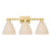 Innovations Natural Ballston Dome 3Lt 26" Bath, Gold/NF - 716-3W-SG-NBD-75-NAT
