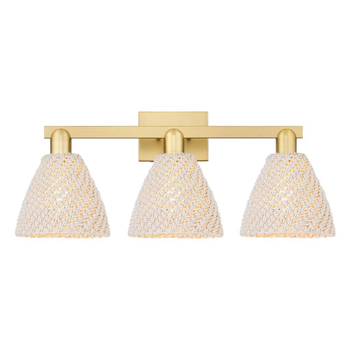 Innovations Natural Ballston Dome 3Lt 26" Bath, Gold/NF - 716-3W-SG-NBD-75-NAT