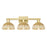 Innovations Natural Ballston Dome 3Lt 26" Bath, Gold/Nat