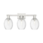 Innovations Preston 3Lt 26" Bell Bath, Satin Nickel/Clear - 716-3W-SN-G459-6CL