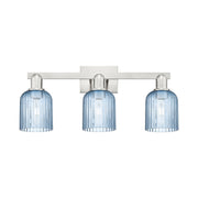Innovations Bridal Veil 3Lt 24" Bath, Satin Nickel/Blue - 716-3W-SN-G559-5BL