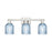 Innovations Bridal Veil 3Lt 24" Bath, Satin Nickel/Blue - 716-3W-SN-G559-5BL