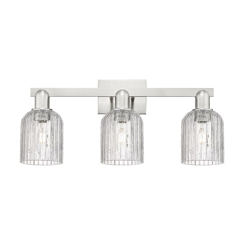 Innovations Bridal Veil 3Lt 24" Bath, Satin Nickel/Clear - 716-3W-SN-G559-5CL