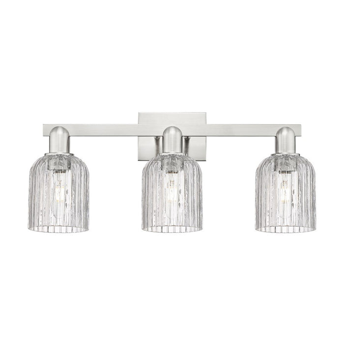 Innovations Bridal Veil 3Lt 24" Bath, Satin Nickel/Clear - 716-3W-SN-G559-5CL