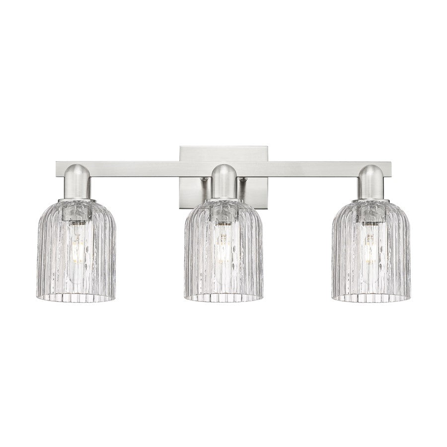 Innovations Bridal Veil 3Lt 24" Bath, Satin Nickel/Clear - 716-3W-SN-G559-5CL
