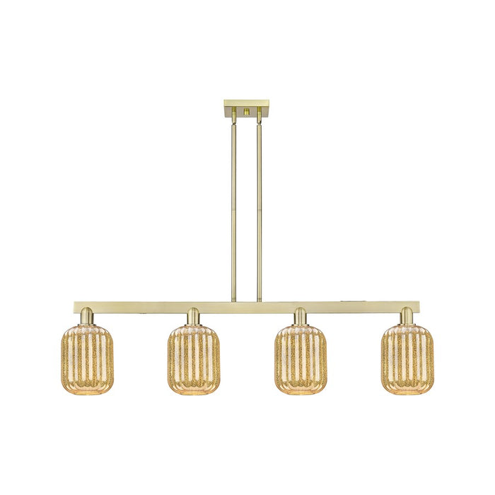 Innovations Preston 4Lt 48" Jar Stem Island Light, AB/MC - 716-4I-AB-G460-7ME