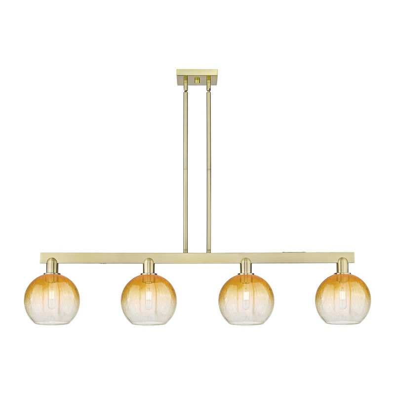 Innovations BH Globe 4Lt 48" Stem Island, AB/AM - 716-4I-AB-G483-8AM