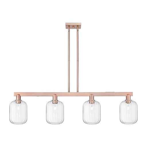 Innovations Preston 4Lt 48" Jar Stem Island Light, CP/Clear - 716-4I-AC-G460-7CL
