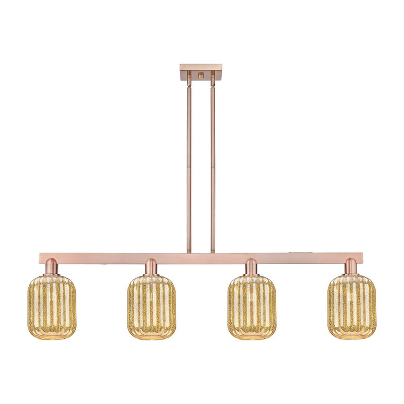 Innovations Preston 4Lt 48" Jar Stem Island Light, CP/MC - 716-4I-AC-G460-7ME