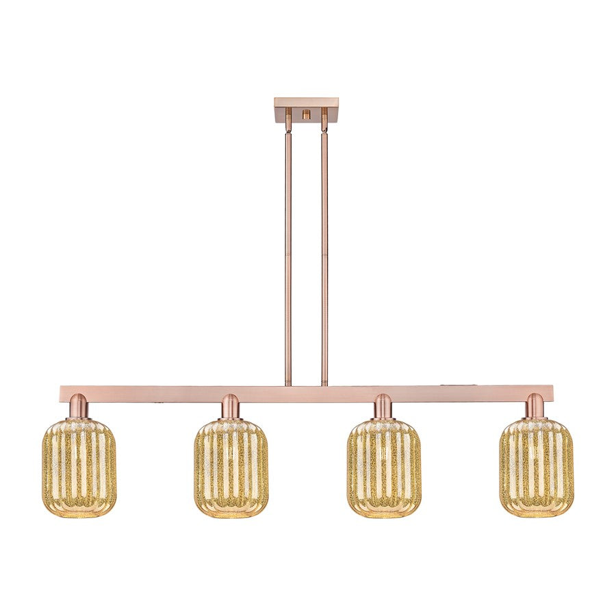 Innovations Preston 4Lt 48" Jar Stem Island Light, CP/MC - 716-4I-AC-G460-7ME