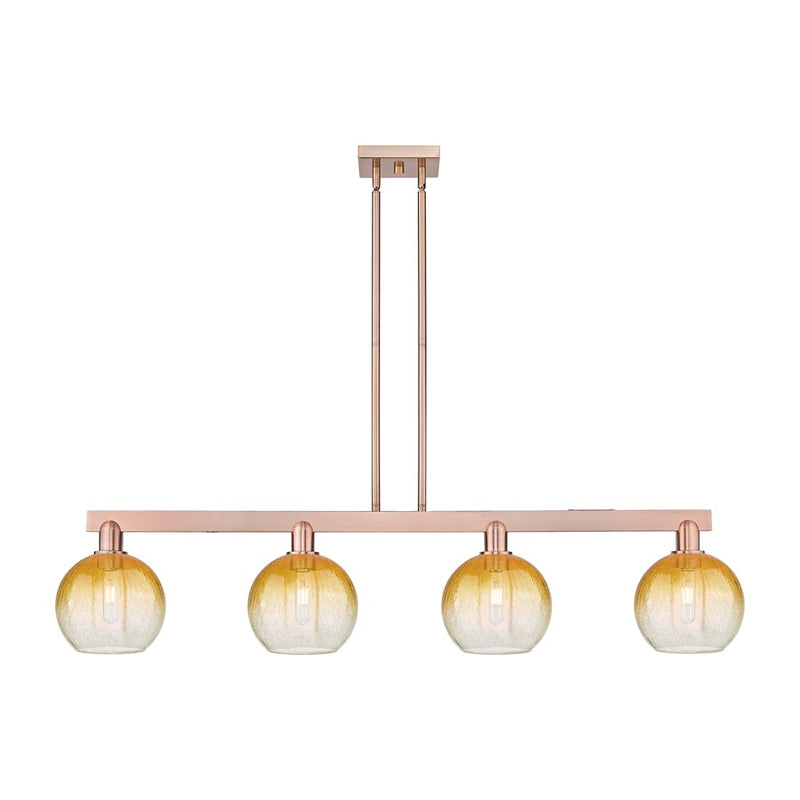 Innovations BH Globe 4Lt 48" Stem Island, CP/AM - 716-4I-AC-G483-8AM