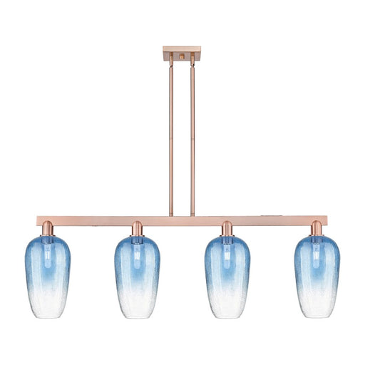 Innovations Brookhaven Flute 4Lt 48" Stem Island, Copper/SB - 716-4I-AC-G484-7SB