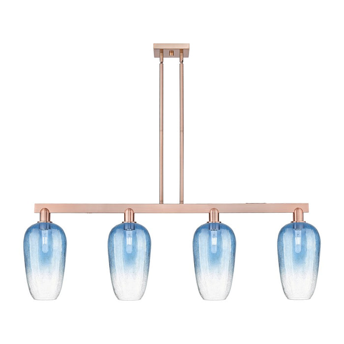 Innovations Brookhaven Flute 4Lt 48" Stem Island, Copper/SB - 716-4I-AC-G484-7SB