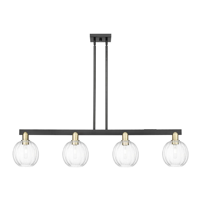Innovations Preston 4Lt 48" Globe Stem Island, BKS/CL - 716-4I-BAB-G458-7CL