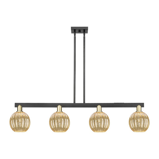 Innovations Preston 4Lt 48" Globe Stem Island, BKS/MC - 716-4I-BAB-G458-7ME