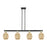 Innovations Preston 4Lt 48" Bell Stem Island Light, BKS/MC - 716-4I-BAB-G459-6ME