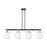 Innovations Preston 4Lt 48" Jar Stem Island Light, BKS/CL - 716-4I-BAB-G460-7CL