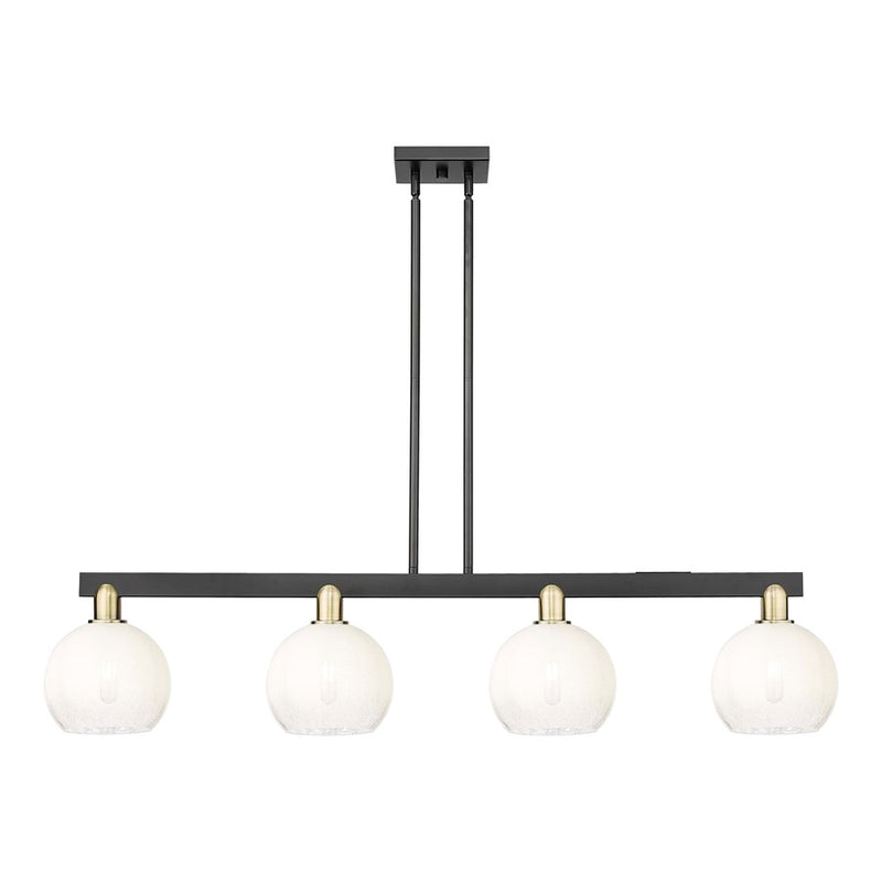 Innovations BH Globe 4Lt 48" Stem Island, BKBS/Opal - 716-4I-BAB-G483-8OP