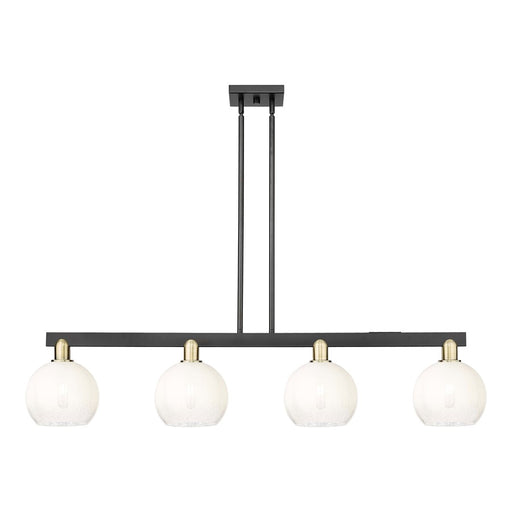 Innovations BH Globe 4Lt 48" Stem Island, BKBS/Opal - 716-4I-BAB-G483-8OP