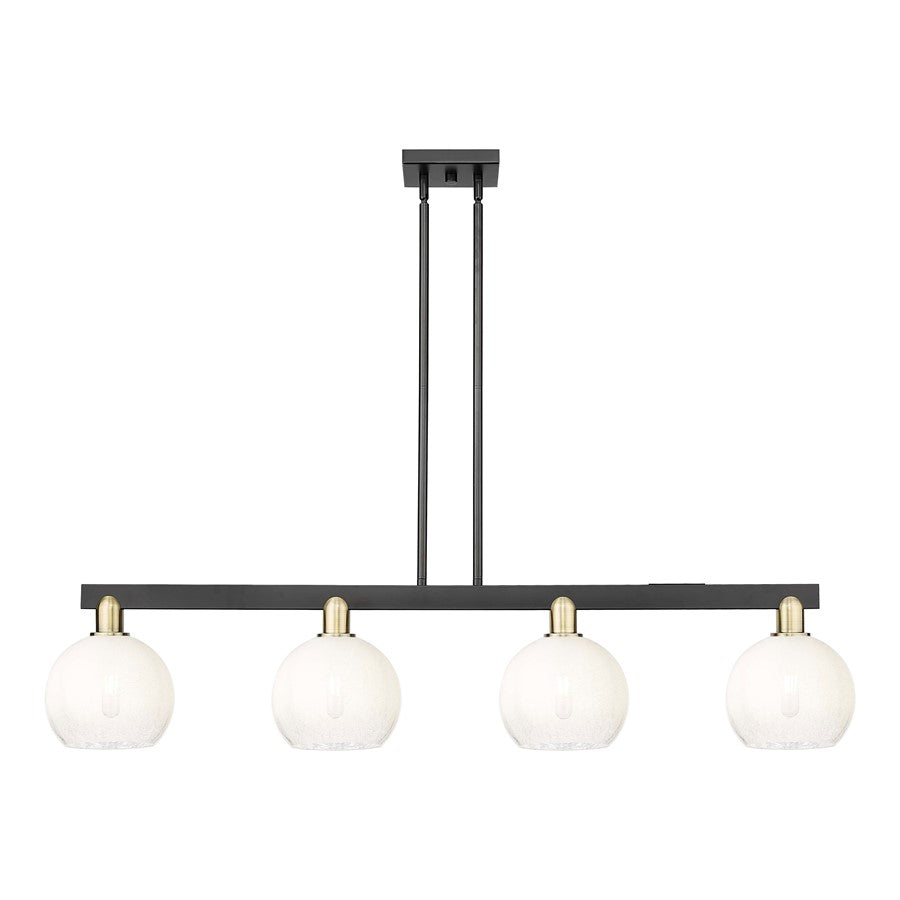 Innovations BH Globe 4Lt 48" Stem Island, BKBS/Opal - 716-4I-BAB-G483-8OP