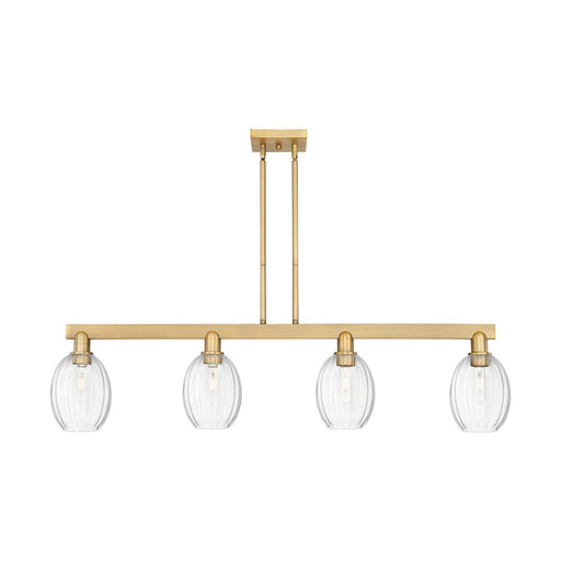 Innovations Preston 4Lt 48" Bell Stem Island Light, BB/CL - 716-4I-BB-G459-6CL