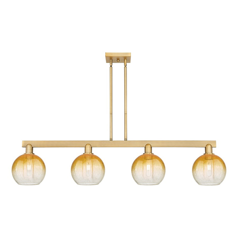 Innovations BH Globe 4Lt 48" Stem Island, BB/AM - 716-4I-BB-G483-8AM