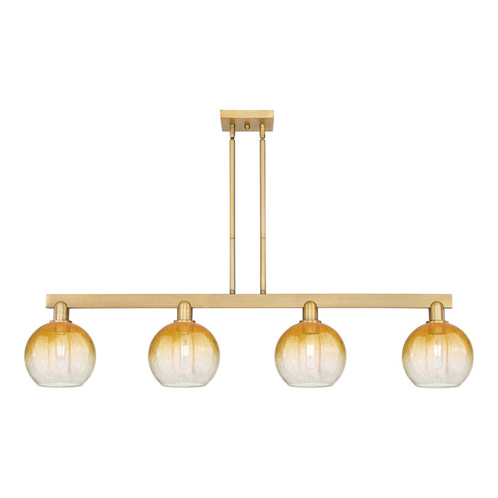 Innovations BH Globe 4Lt 48" Stem Island, BB/AM - 716-4I-BB-G483-8AM