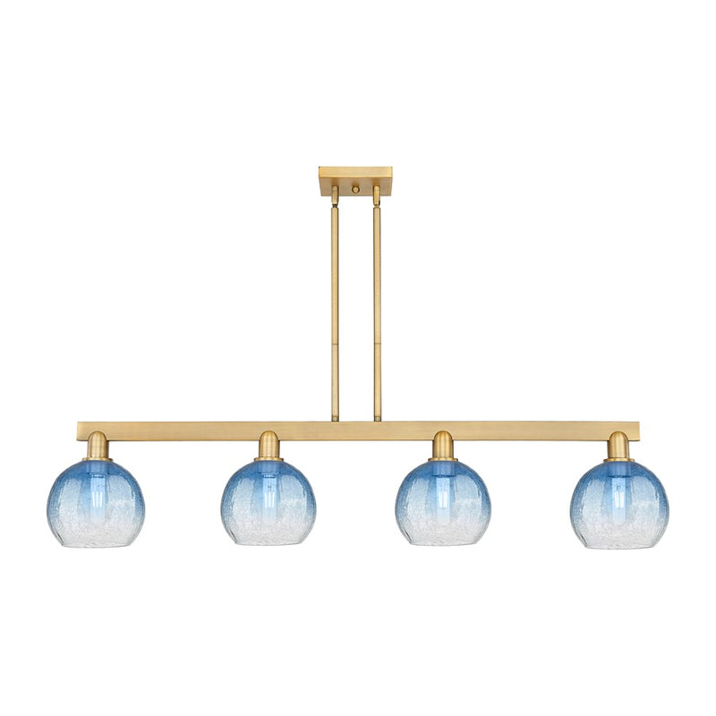 Innovations BH Globe 4Lt 48" Stem Island, BB/SB - 716-4I-BB-G483-8SB