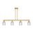 Innovations Bridal Veil 4Lt 48" Stem Island Light, BB/Clear - 716-4I-BB-G559-5CL