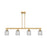 Innovations Bridal Veil 4Lt 48" Stem Island Light, BB/Smoke - 716-4I-BB-G559-5SM