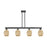 Innovations Preston 4Lt 48" Bell Stem Island Light, BK/MC - 716-4I-BK-G459-6ME