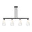 Innovations BH Almond 4Lt 48" Stem Island, BK/OP - 716-4I-BK-G480-6OP