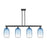 Innovations BH Cloche 4Lt 48" Stem Island, BK/SB - 716-4I-BK-G482-7SB